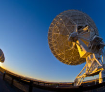 VLA Radio Antennas At Sunset