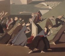 Detail of The Deluge by British painter Winifred Margaret Knights (1899–1947)